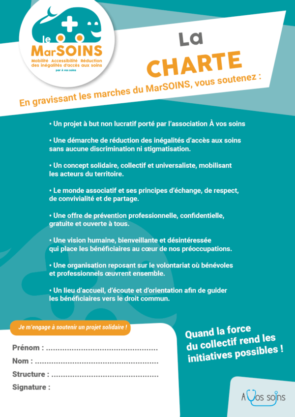 La charte du MarSOINS La charte du MarSOINS